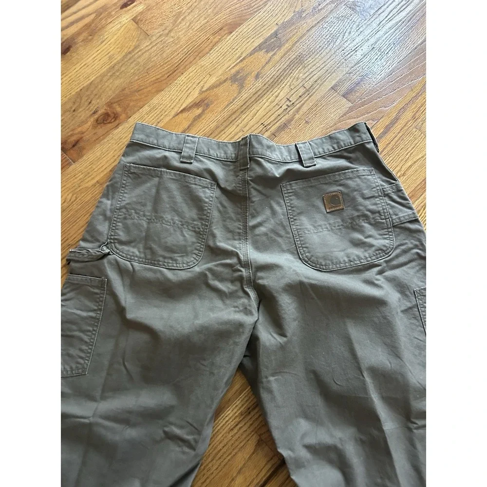 Carhartt Mens Original Dungaree Carpenter Pants Brown Size 40x26 B151-LBR *READ*